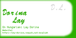 dorina lay business card